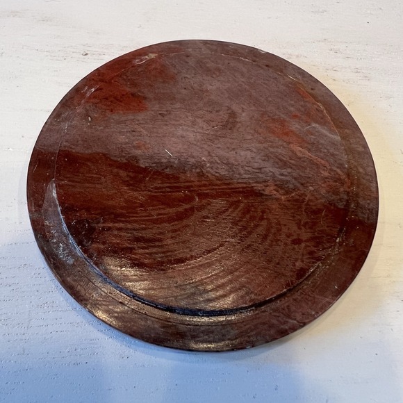 Angel Trinket Box In Laid Shell Design In A Stone Box With Lid 2.75" W 1.25"H - Picture 5 of 5